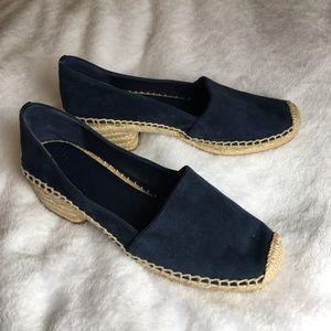 Tory Burch Positano Suede Heeled Espadrilles pumps